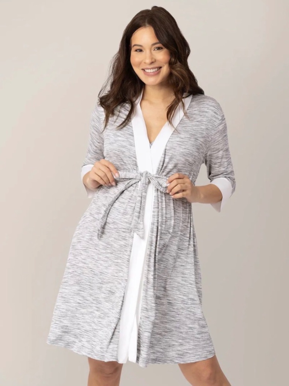 Kindred Bravely Emmaline Robe- Gray- Small/Medium